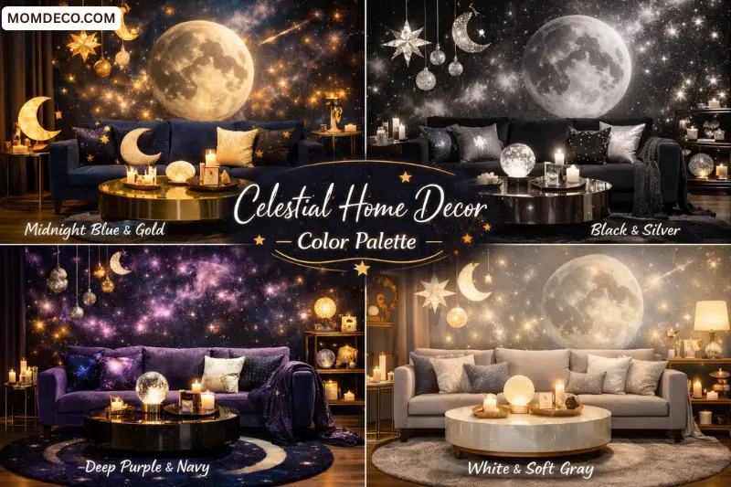 best colors for celestial home decor