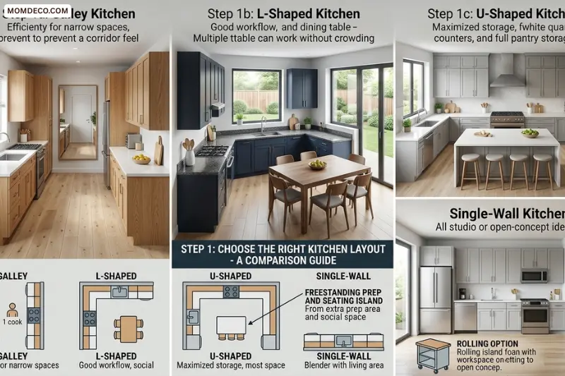 choose the right kitchen layout