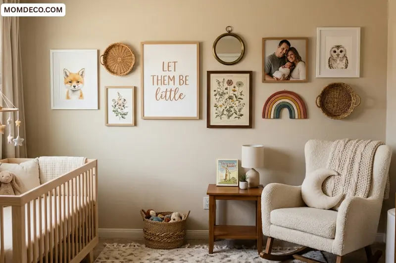 create a cozy nursery gallery wall