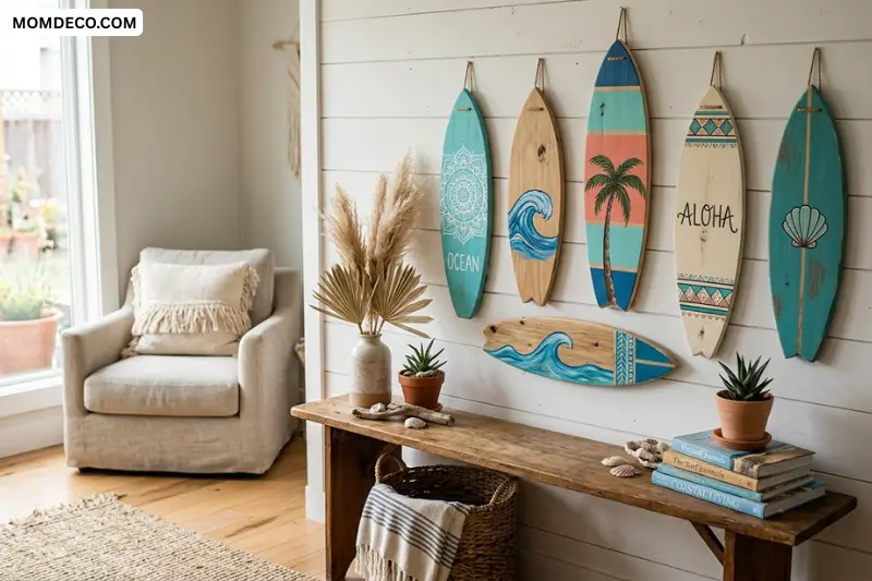 diy and budget-friendly surfboard wall decor