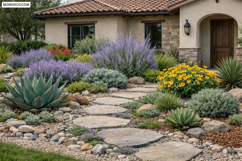 drought-tolerant front landscaping