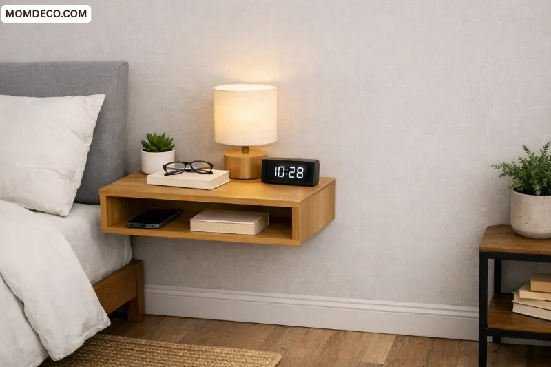 floating diy nightstand