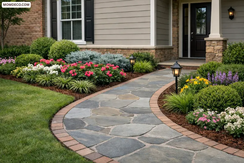 front yard pathways guide the eye and the feet