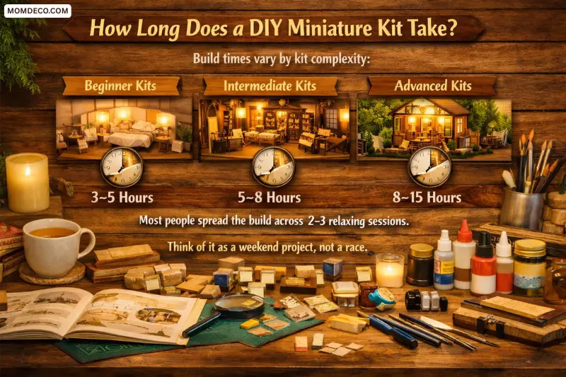 how long does a diy miniature kit take