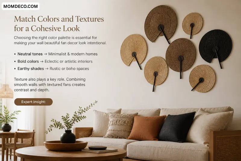 match colors and textures for a cohesive look