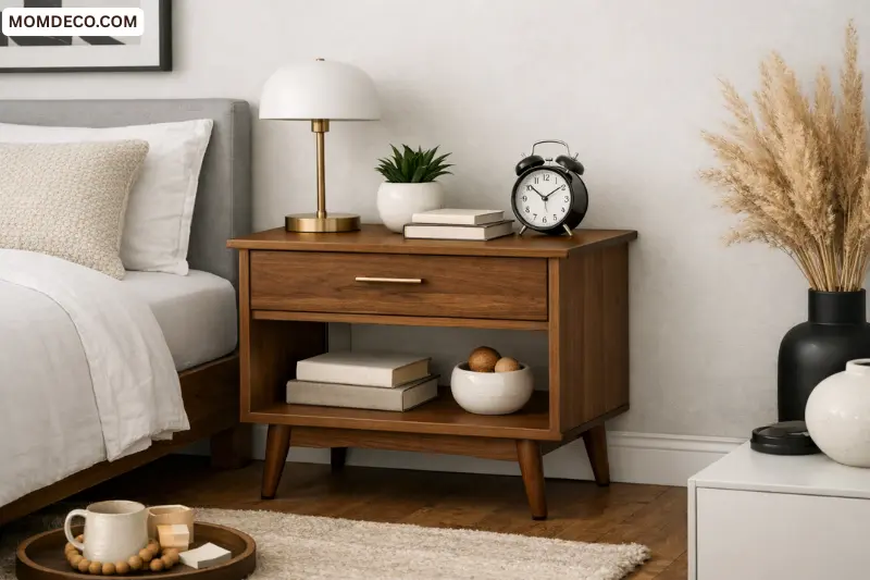 mid-century modern nightstand