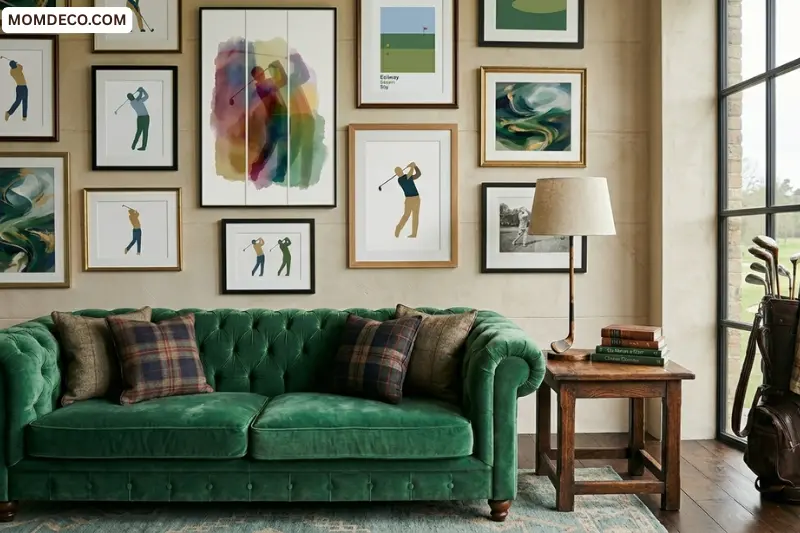 modern abstract golf art