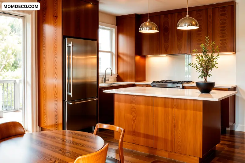 natural materials and warm finishes