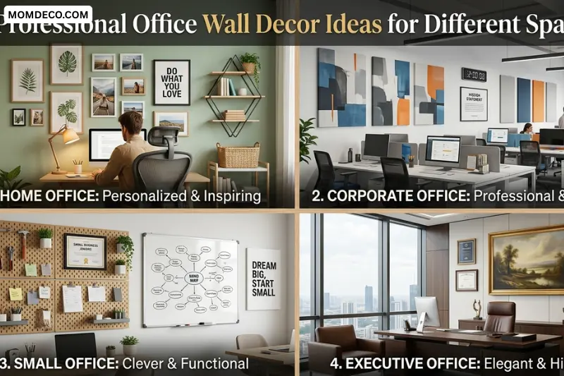 professional office wall decor ideas for different spaces
