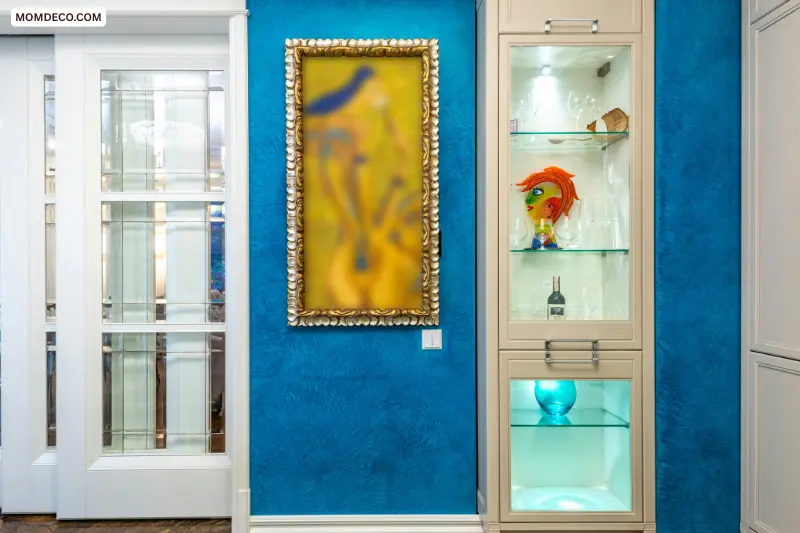 sea glass and shadow box wall art