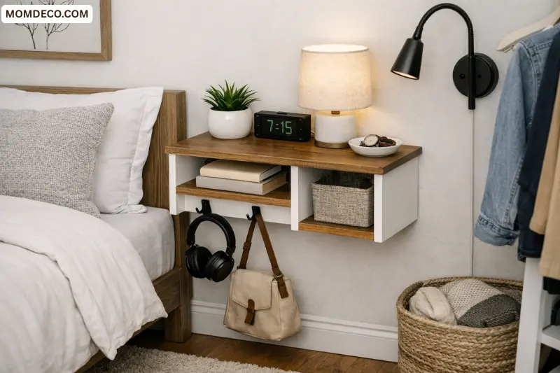 small bedroom diy nightstand