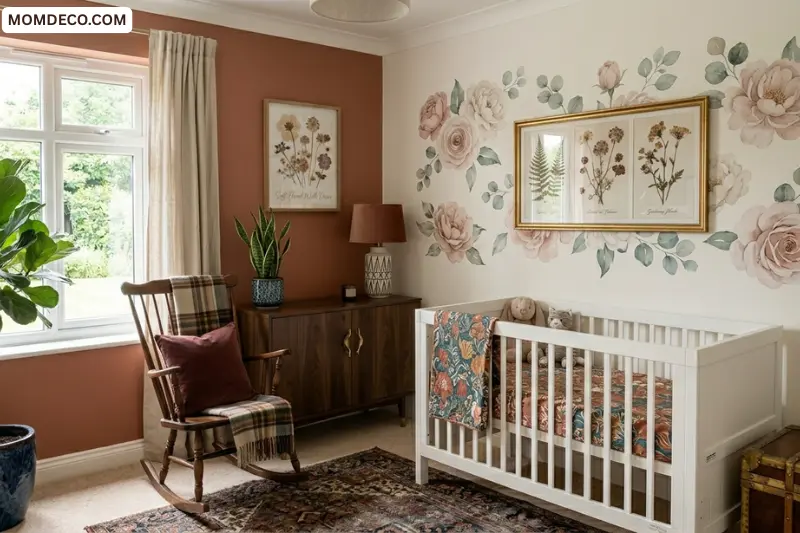 soft floral wall decor for a timeless look