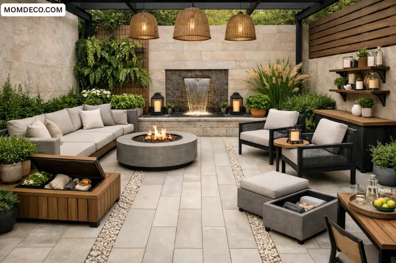 the best flooring for small mini courtyard designs