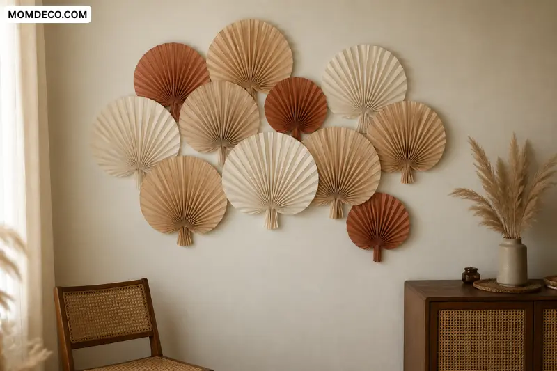 try budget-friendly diy wall fan decor