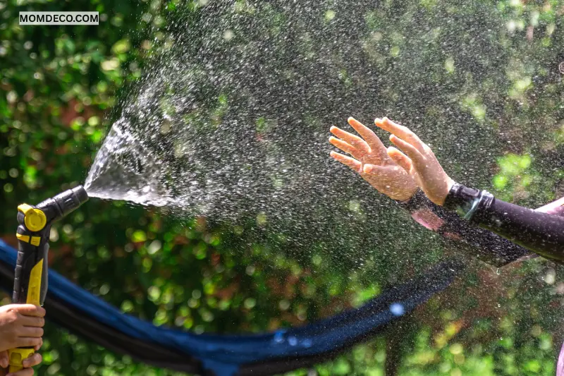 use a garden hose for instant water supply
