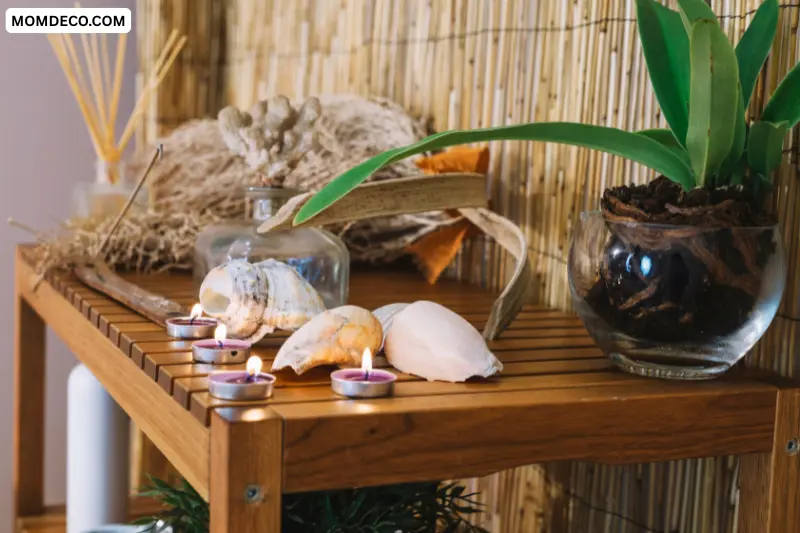 use natural materials for furniture and decor