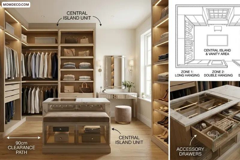 walk-in dressing room ideas