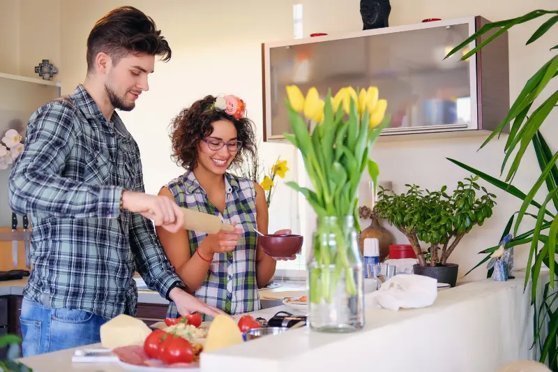 bringing nature into an urban kitchen