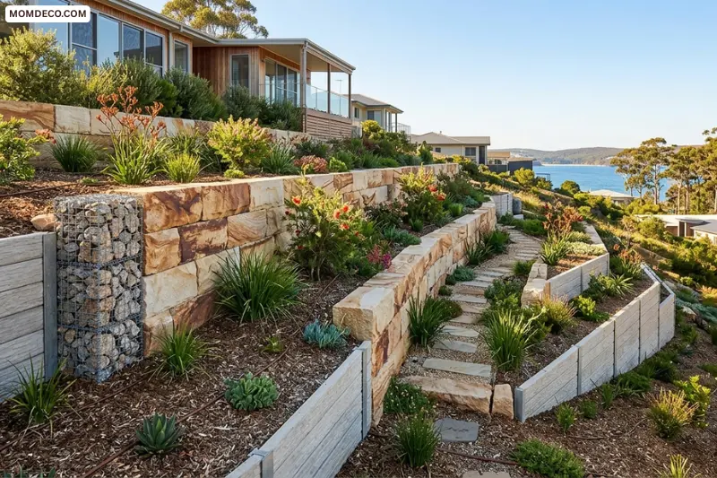 build tiered retaining walls