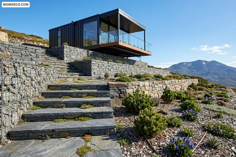 create natural stone steps