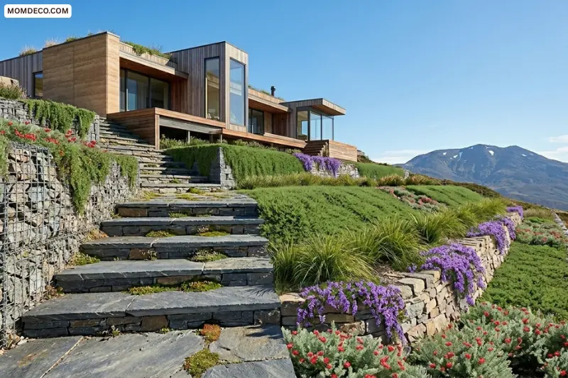 use cascading native groundcovers for erosion control